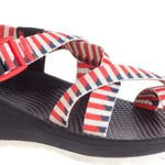Chacos Chaco Women's Z/Cloud 2 Sandals - Taper Grenadine Red White Blue, 6 Photo 0