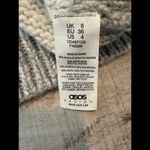 ASOS Design Women's Striped Mock Neck Sweater Size 4 Gray White Casual Fall Photo 4