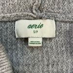Aerie Sweater Knit Waffle Grey Oversized Photo 3