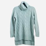 Sonoma  Mint Blue Cable Knit Turtle Neck Pullover Sweater S Photo 4
