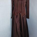 Cachet Cocoa Brown 2 Piece Gown Dress Size 8 Photo 0