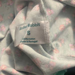 Anthropologie Roberta Roller Rabbit Blooms Pajama Top Tee Henley Floral Green Size US Small‎ Photo 10