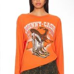 Daydreamer - Johnny Cash Boots & Hat Graphic - Long Sleeve Crew | Large - NWOT Photo 3