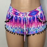 PilyQ New.  multicolored Pom Pom shorts. XS/S. Normally $72 Photo 0