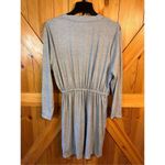 Jaclyn Intimates  Size M Gray Heather Ribbed Open Front Robe Tie Long Sleeve nwot Photo 4