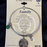 Love this life  Family Tree expandable charm bangle bracelet Photo 0