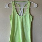 Lululemon lime Green Racerback Tank with Lavender Dots Photo 0