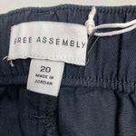 FREE ASSEMBLY Women’s Black Cuffed Pleated Shorts Size 20 New With Tags Photo 8