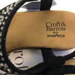 Croft & Barrow  Ortholite Comfort Womens Sandals Black & Diamanté Size 5 Wide New Photo 5