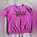 Barbie Hot Pink Acid Wash Embroidered Star Sweatshirt Size Large / L Photo 5
