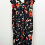 Agua Bendita Ellie Floral Sleeveless Jumpsuit One Piece Black Size Small Photo 0