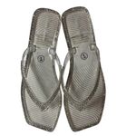 Lauren Lorraine Tampa Rhinestone Flip Flops Jelly Thong Sandals Clear Size 7 NWB Photo 2