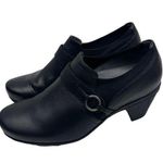 Abeo B.I.O SYSTEM Raine Black Leather Comfortable Mule Clog Heel Shoes Size 7.5 Photo 0