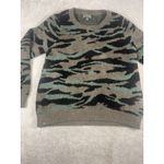 Barefoot Dreams CozyChic Seaside Crew Neck Pullover Sweater Camo Size Large Photo 3