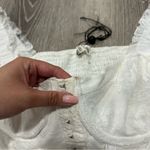 For Love & Lemons  Cheyenne White Lace Bustier Top Photo 5