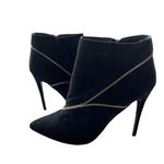 NEW Primadoma Collection Black Zipper Detail Leather Suede stiletto Boot Size 10 Photo 1