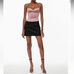 Wilfred Aritzia  Dazzle Satin Bustier Top in Mauve Size 0 Photo 10