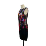 Rickie Freeman for Teri Jon Floral Print Scuba Sheath Dress Size 4 Black Photo 3
