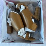 Corkys Reno Tan Heeled Sandals NIB 8 neutral fall ankle wrap Velcro Photo 3