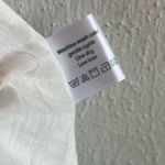 Roller Rabbit Dress Silvery White Lurex Ondine Dress in Sz L NWT Midi V Neck Photo 15