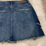 Abercrombie & Fitch Embroidered Denim Mini Skirt Photo 5