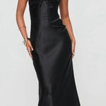 Princess Polly  Tall Fadyen Bias Cut Maxi Dress Black Photo 0