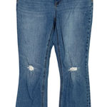 J.Crew Mid Rise Flare Cropped Distressed Stretch Jean 27 Blue Medium Wash Photo 0