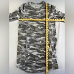 Athleta  Crewneck Tunic Gray Camouflage Coaster Luxe Sweatshirt Dress  w/Pockets Photo 7