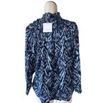 Beach Lunch Lounge Collection Delilah Printed Slub Top for Women in Blue Photo 5