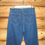 Vintage 70's High Rise Flare Fringe Jeans Blue Size 28 Photo 9