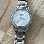 Caravelle by Bulova Ladies Watch Stainless Bracelet Silver Dial Crystals Photo 3