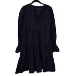 Tuckernuck Pomander Place Black 100% Cotton Poplin Kenzo Mini Dress Size Large Photo 3