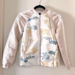 ZARA Pink & White Satin Tiger Bomber Jacket Photo 2
