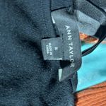 Ann Taylor  (M) BLACK STRETCHY CROP TOP WITH‎ V-NECK/3/4 SLEEVES PREOWNED Photo 2