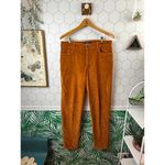 Peruvian Connection  Rust Colored Mid-Rise Cotton Zoe Velveteen Jeans - Size - 12 Photo 1
