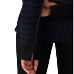 Maison Margiela Long Sleeve Navy Ribbed Oversized Crewneck Knit Sweater Size XS Photo 2