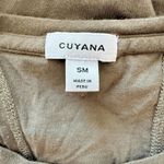 Cuyana  Drape Back Slit Sage Green Pima Cotton Sustainable T-shirt Dress Sz S/M Photo 6