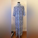 Amazon - Blue and White V-Neck Sundress Size L Photo 3