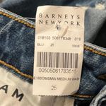 Derek Lam  Women’s Medium Wash Distressed Raw Hem Mid-Rise Skinny Jeans Size 25 Photo 3