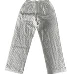 MINKPINK Pants Women Small Meda White Textured Tie Waist High Rise Cotton Photo 2