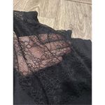 Victoria's Secret Victoria’s Secret Black Mini Dress Lacey Sleeveless Photo 1