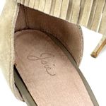 Joie  Fringe Suede Tan Heel Sandals Size 8 Photo 4