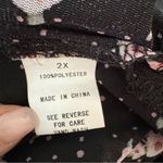 IVY ROSE tunic top / beach coverup, plus size 2X Black Photo 6