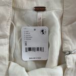 Free People  NWT Pleated Ivory Mini Mirco Skirt Size 8 Photo 8