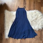 Lulus LULU’S Letter Of Love Navy Blue Backless Skater Dress Photo 4