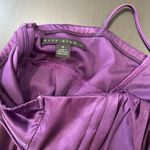 CITY STUDIO Party Dress Purple Satin Pleated Bodice Rosette Photo 1