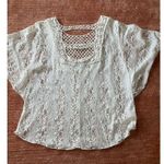 Lavish  vintage lace cream top M Photo 2