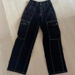 BDG  Urban Outfitters Black contrast stitch cargo relaxed skate jeans Photo 1