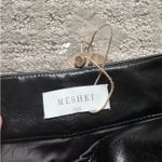 Meshki  Black Leather Shorts Photo 4