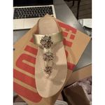 FitFlop  Womens‎ Wedge Sandal Metallic Beaded GALAXY Slip on toe post Size 10 Photo 1